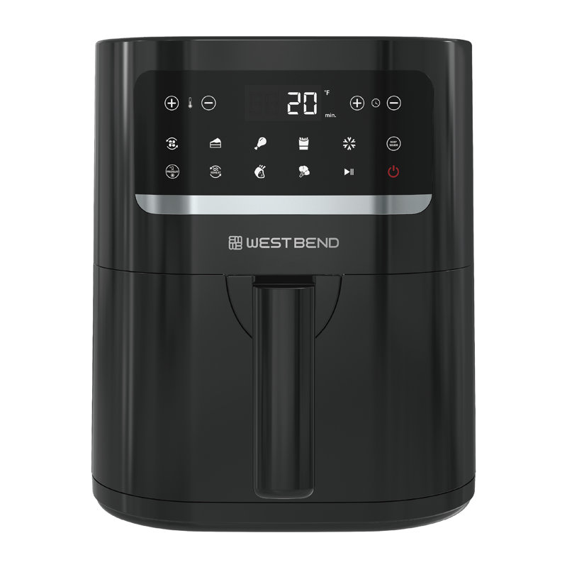 West Bend 5 pte Friteuse à air avec 10 préréglages, en noir