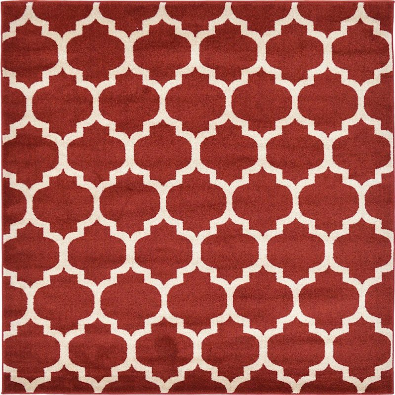 Tapis rouge Cohleen, Carré 6 pi