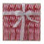 Ornements de Noël en forme de ruban rouge et blanc 6ct 5,75 "