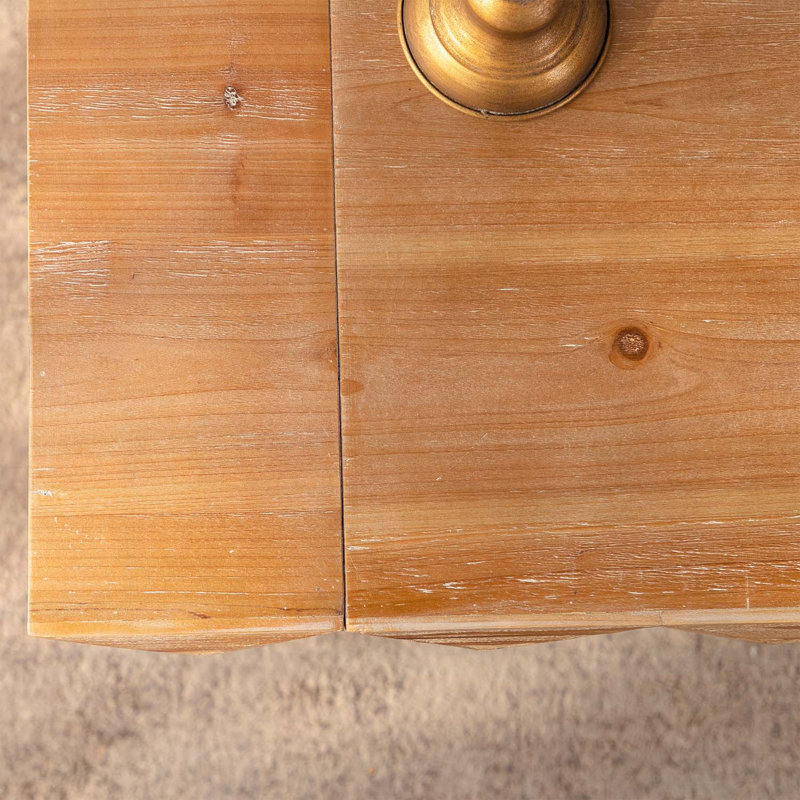 Rectangle Coffee Table with 3D Carved Details for Living Room