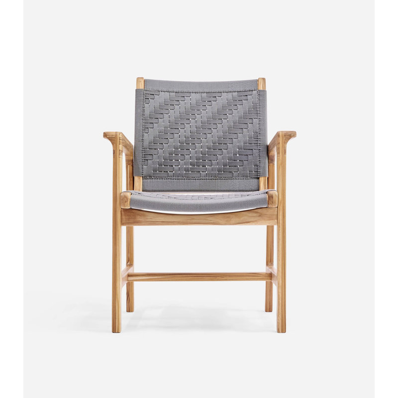 Amador Arm Chair, Natural/Light Grey Basket Cord
