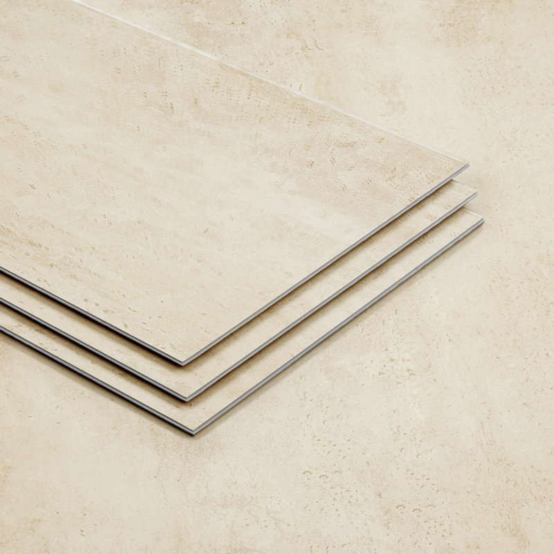 MaxCore Terra 12" x 24" x 6mm Click-Lock Luxury Vinyl Plank Flooring, Cream