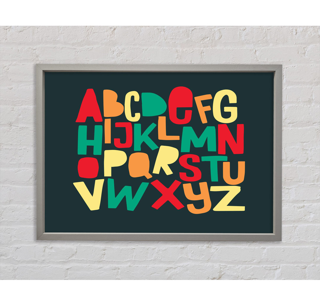 Das Alphabet Modern - Einzelner Bilderrahmen Typografie auf Leinwand