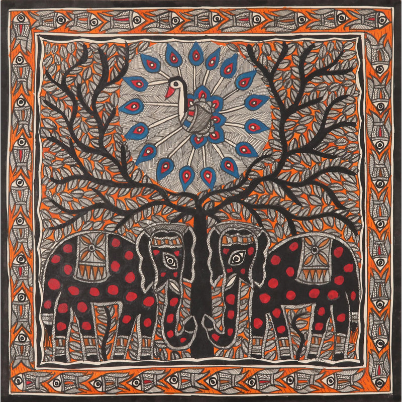 Ensemble de décoration murale «Together in Heaven» Madhubani