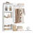 40" × 100" Closet With Door And Wooden Drawers-1336442253