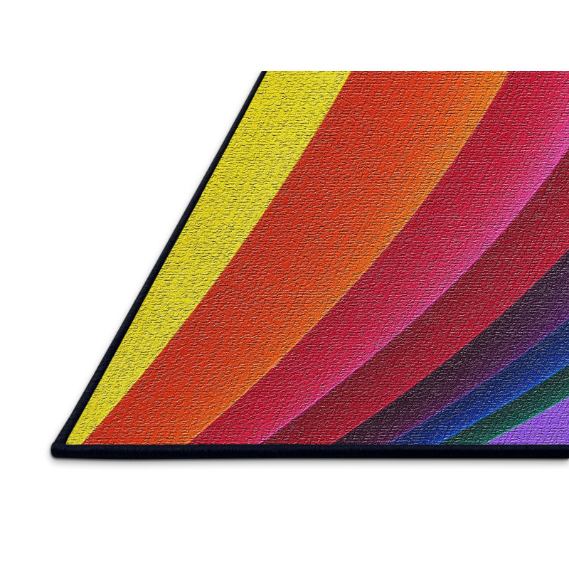 Tapise 22 de l’espace mauve arc, Rectangle 5 pi x 7 pi