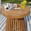 Table d'appoint d'extérieur en bois massif-158717141