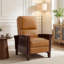Fauteuil inclinable en cuir véritable Harber-10359275