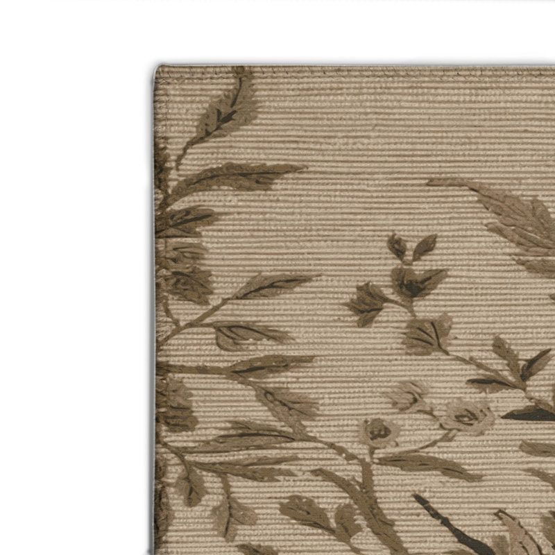 Tapis d'intérieur et d'extérieur brun Nature, Rectangulaire 2 pi x 3 pi
