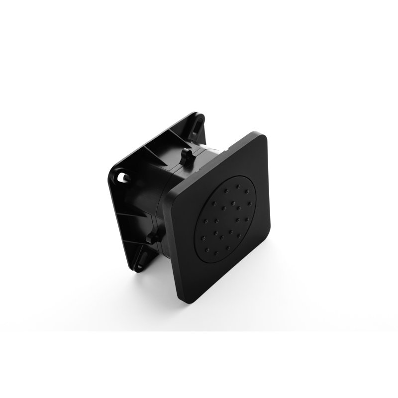 Matte Black Shower Kit With Head, Hand Shower, Slide Bar, Bodysprays, Arm, Hose, Valve Trim, Lever Handles. Self-Cleaning Functionality. Wall Mounted. Brass System In Color. Self-Cleaning. Mount.