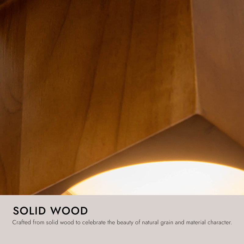 Bosco 6 - Light LED Chandelier, Natural Oak