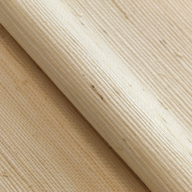 Papier peint tissé en jute Tight Weave, Naturel clair noué