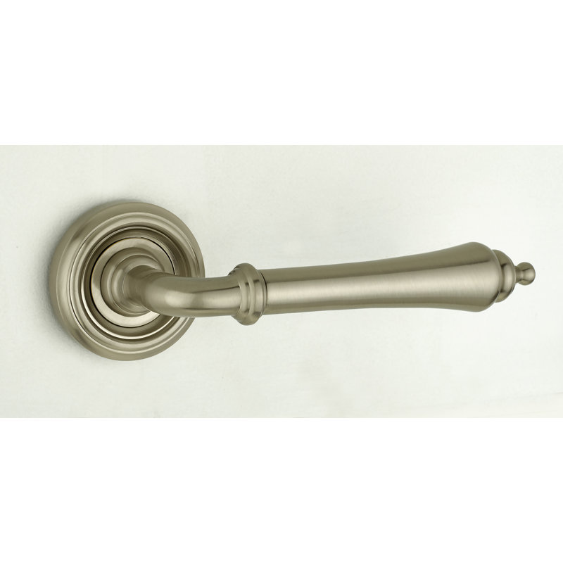 Camille Olympia Door Handle, Satin Nickel