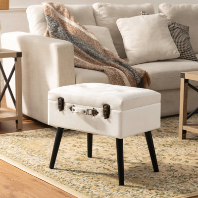 Tabouret de coiffeuse en bois massif Coleridge