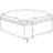 Charcoal Upholstered Square For Primary Living Space, Featuring - Upholstery And Wood Construction, 40 Inches Wide With Transitional Style, Backless Design, Generous Padding, 38 Deep