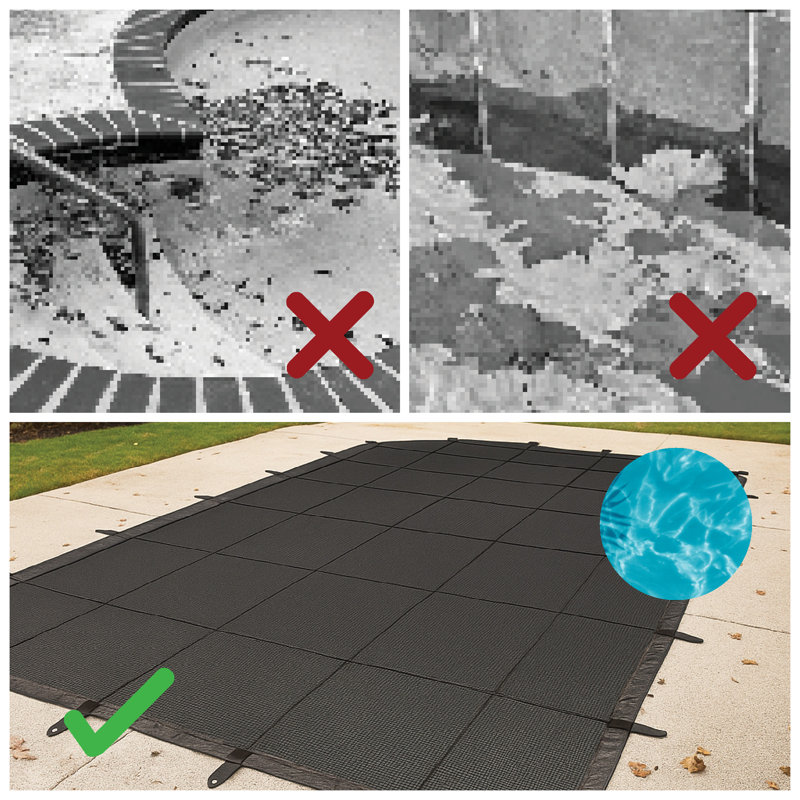 Housse pour filet de piscine 44 'noire