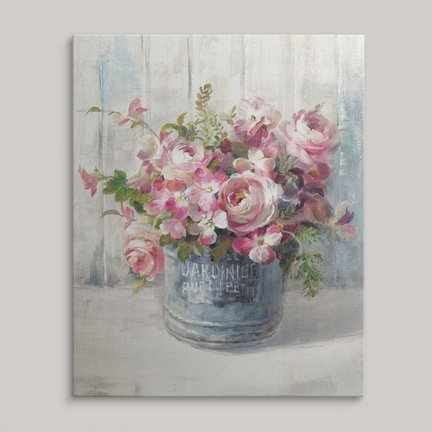 « i » danhui nai, reproduction d’art Garden Blooms, H 30 po x l 24 po x p 1,5 po, Toile