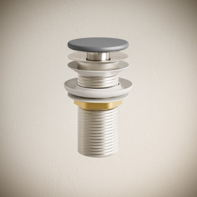 Lisse Concrete Bathroom Sink Non-Overflow Pop Up Drain 