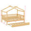 Lit en bois avec couchette