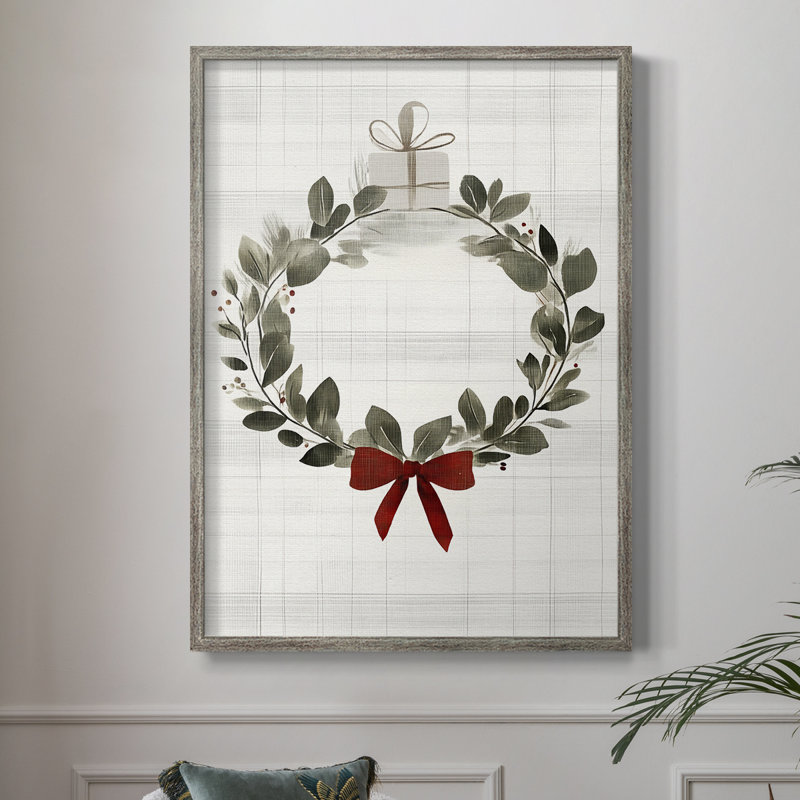 «Christmas Holiday Art CDXLI», reproduction d'art encadrée - bois massif, H 30 po x l 24 po