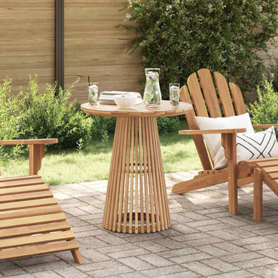 Round Outdoor Balcony Table , 70cm cm W 70cm cm D