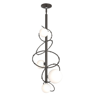 Olympus Vertical Pendant - Opal Glass
