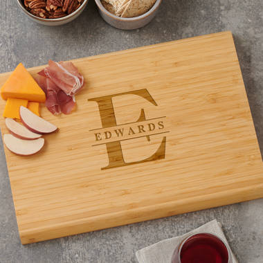 Personalized Monogram Last Name Cutting Board