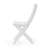 Wood Foldable Dining Chairs - White Finish, Resistance, 400lb Capacity, 20.5" D X 15.51" W 33.43" H, No Assembly Needed Folding Chair Color, & Humidity 400lbs Deep Wide High