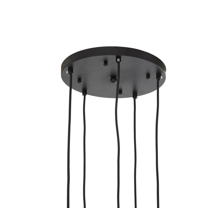 Royce 5 - Light Black Cluster Pendant