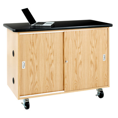 Mobile Series 48'' H x 36'' W 1 Laptop/Tablet Storage Cart with Wheels