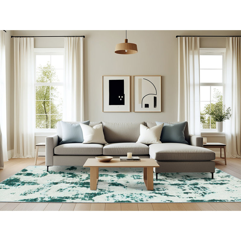 Tapis abstrait moderne 1131, Rectangle 6 pi x 9 pi