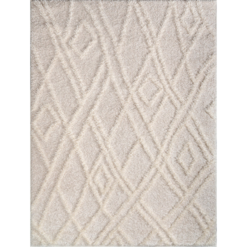 Tapis beige en polypropylène / jute tissé à la machine Siepie, Rectangle 3 pi 11 po x 5 pi 3 po