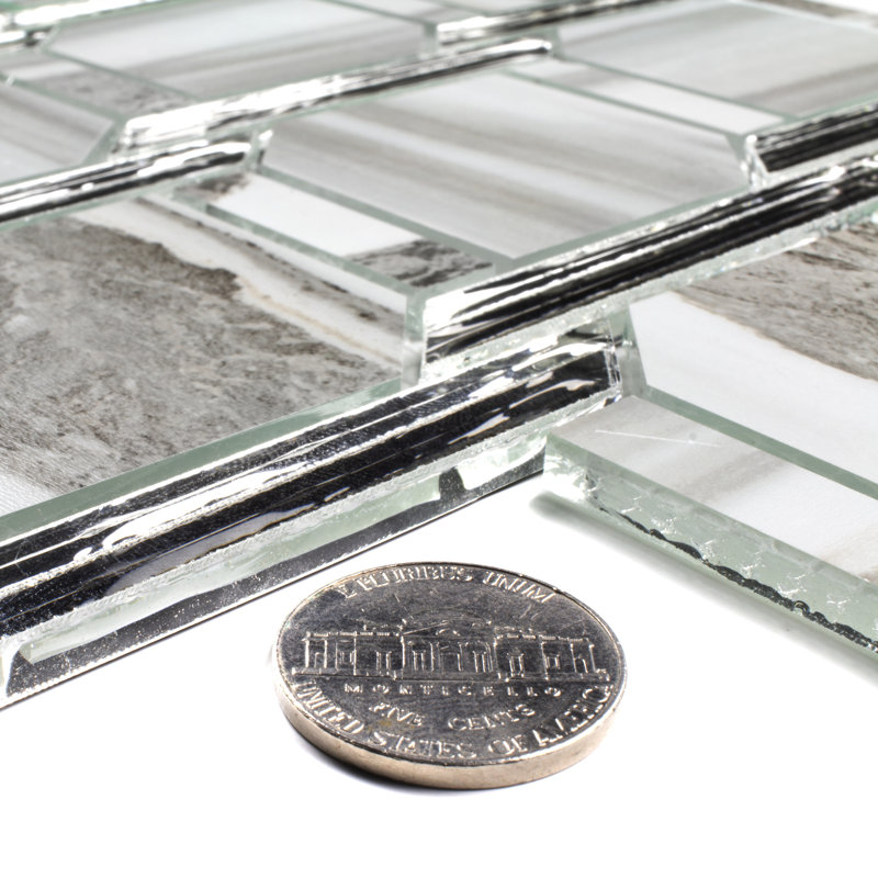 Musico 2" x 3" Glass Square Diamond Mosaic Tile
