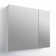 30'' W x 26'' H Surface Frameless Medicine Cabinet with Mirror and 2 Adjustable Shelves