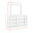 Stubbs Dresser And Mirror Set In Grey