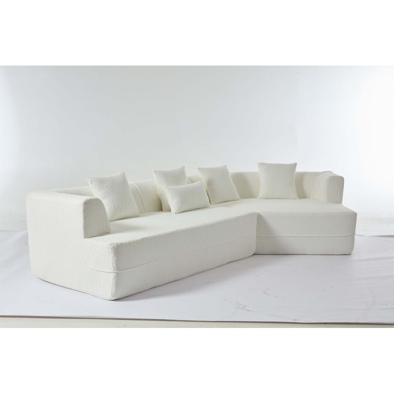  Boucle Sofa, White
