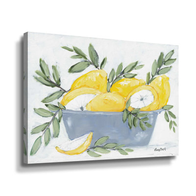 Citrons dans un bol - Peinture sur toile