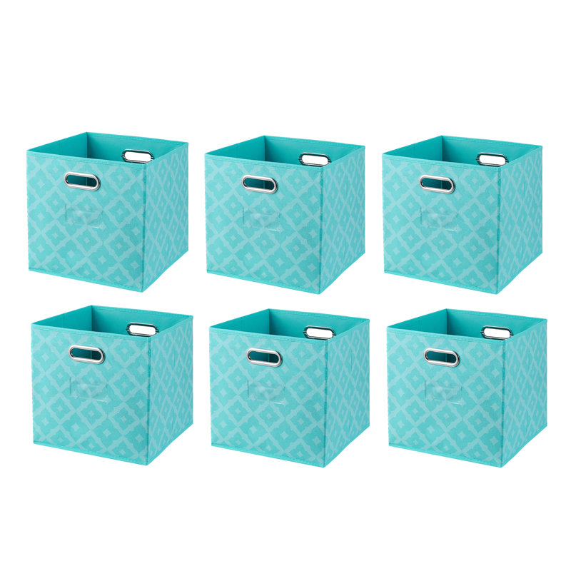 Bac en carton, Bleu sarcelle