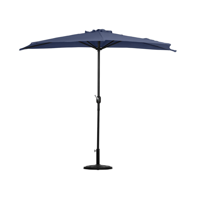 Parasol de marché 9 pi Pérou, Bleu marine