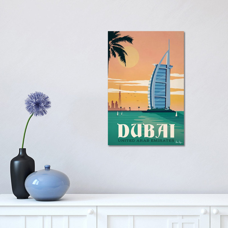 Doubaï, impression sur toile tendue, H 18 po x l 12 po x 1,5 po