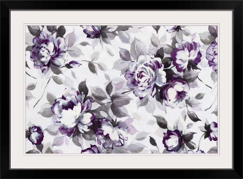 'Scent of Roses Painting Print in Plum Great Big Canvas 