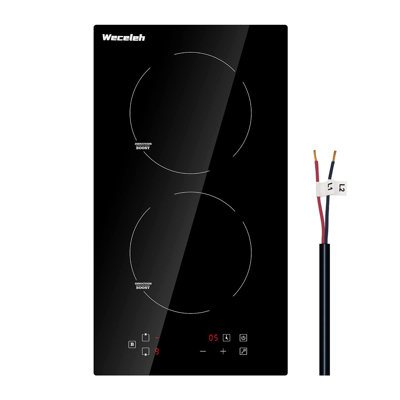 12" Induction Cooktop with 2 Burners and Boost