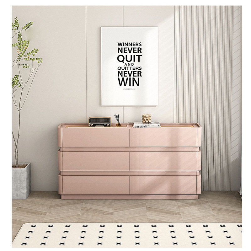 Simple Checkroom Jewelry Display Island C abinet, Pink