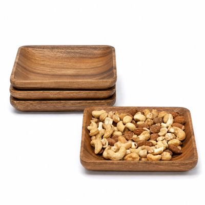Individual Square Serving Trays - Set of 4