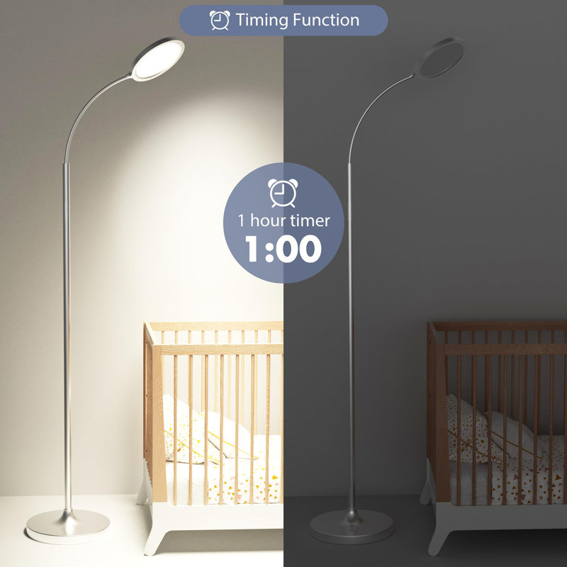 Lampe sur pied pour le salon, Argent argent