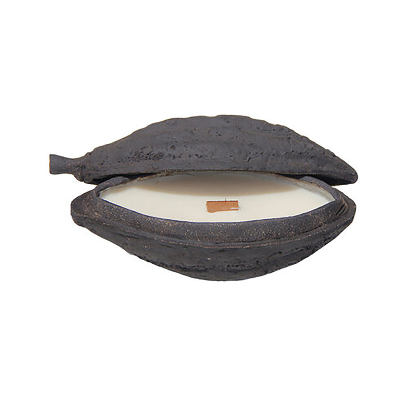 Bougie fantaisie Cacao Cabosse Grenade, Noir
