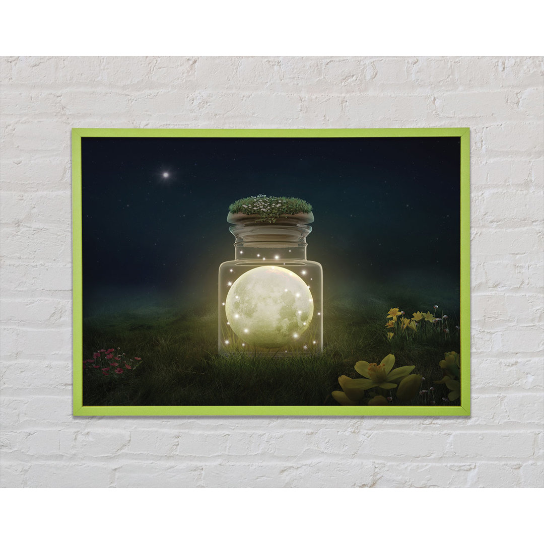 Hamo Moon In A Jar - Einzelner Bilderrahmen Kunstdrucke