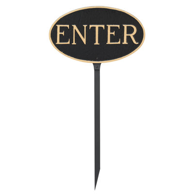 Enter Statement Garden Sign