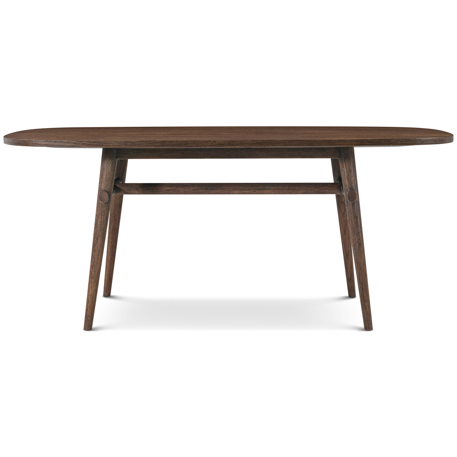 Madrid Oak Dining Table, 30" H x 70.87" L x 35.43" W, Brown