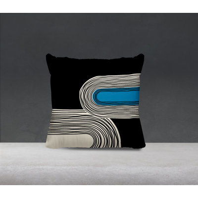 Cassie Abstract Outdoor Reversible Throw Pillow